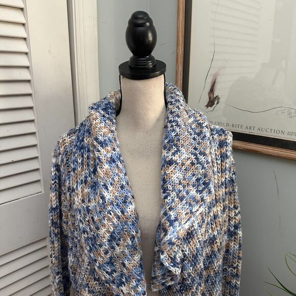 ANTHROPOLOGIE MOTH Womens Sweater XS Hooded Chunky Cardigan Oversized Bohemian - Picture 3 of 11